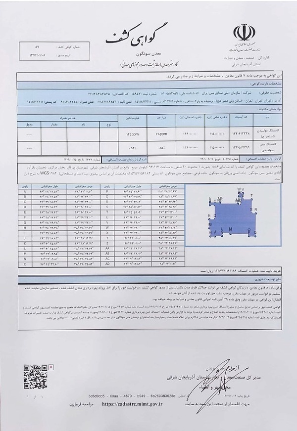 کشف ذخایر عظیم مس در شمال غرب ایران