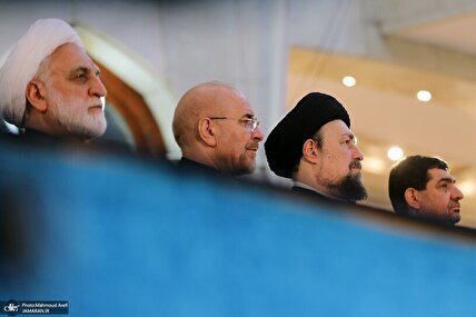 تصاویر/ حضور شخصیت‌های سیاسی و لشکری در سی و پنجمین سالگرد ارتحال حضرت امام خمینی «ره»