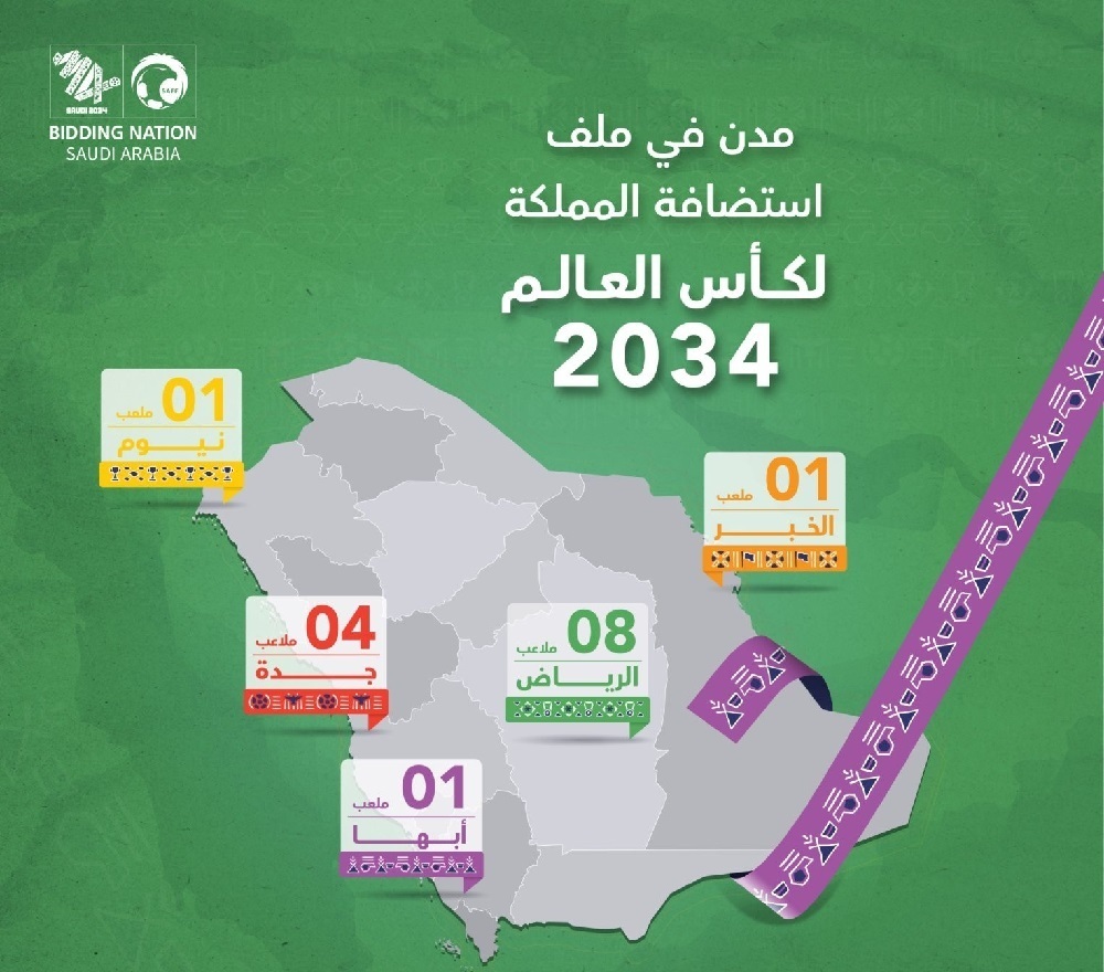 عربستان سعودی، رسماً میزبان جام جهانی فوتبال ۲۰۳۴ شد / ۱۵ استادیوم در ۵ شهر/ عربستان دیشب از جشن و شادی تا صبح نخوابید + عکس و فیلم