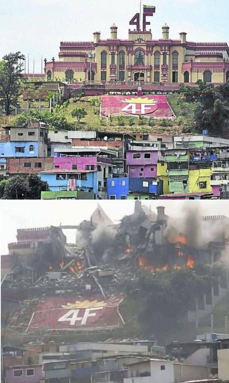 عکس/ قبر چاوز قبل و بعد از حمله آمریکا