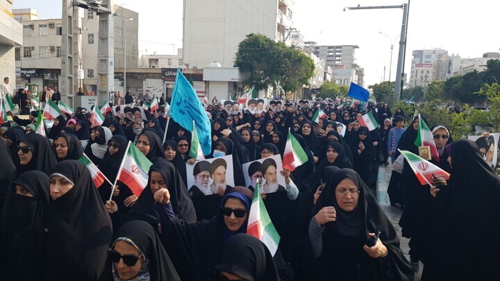 تشییع پیکر نخستین شهید ناآرامی های اخیر استان بوشهر + جزییات و تصاویر