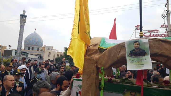 پیکر دومین شهید حوادث اخیر استان بوشهر، تشییع شد + عکس