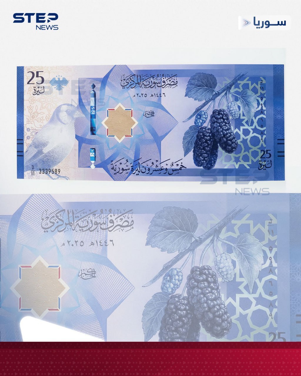 اسکناس جدید سوریه بدون تصویر پدر و پسر / گل و توت و زیتون و گندم و پرتقال به جای بشار اسد + تصاویر اسکناس جدید سوریه بدون تصویر پدر و پسر / گل و توت و زیتون و گندم و پرتقال به جای بشار اسد + تصاویر