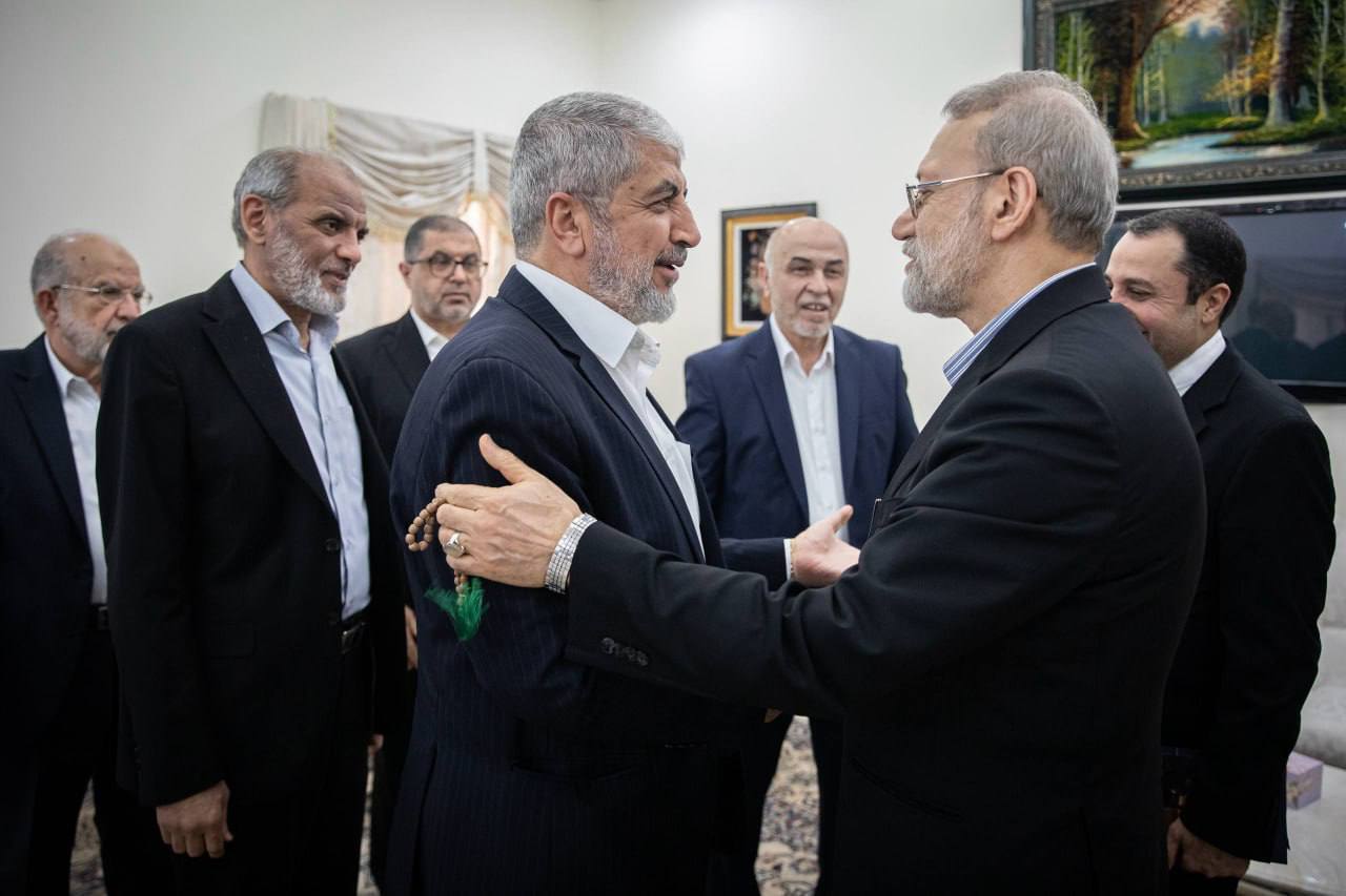 دیدار و گفتگوی لاریجانی با جمعی از رهبران حماس در قطر + تصاویر