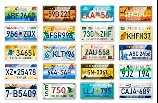 پلاک خودرو‌ها در آمریکا چه شکلی است؟ + تصویر
