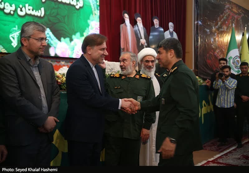 سردار حمید خرمدل فرمانده سپاه استان بوشهر شد/ تجلیل از سردار رزمجو + تصاویر و فیلم
