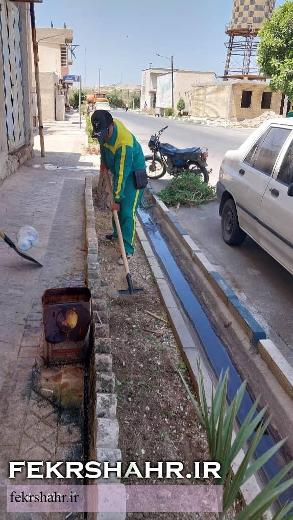 فکرشهر: عملیات هرس، فرم دهی درختان، اصلاح چمن وجین وپاکسازی فضای سبز سطح شهرخارگ اجرا شد