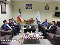 دیدار نماینده شورای اسلامی شهر و شهردار خارگ با فرماندار بوشهر
