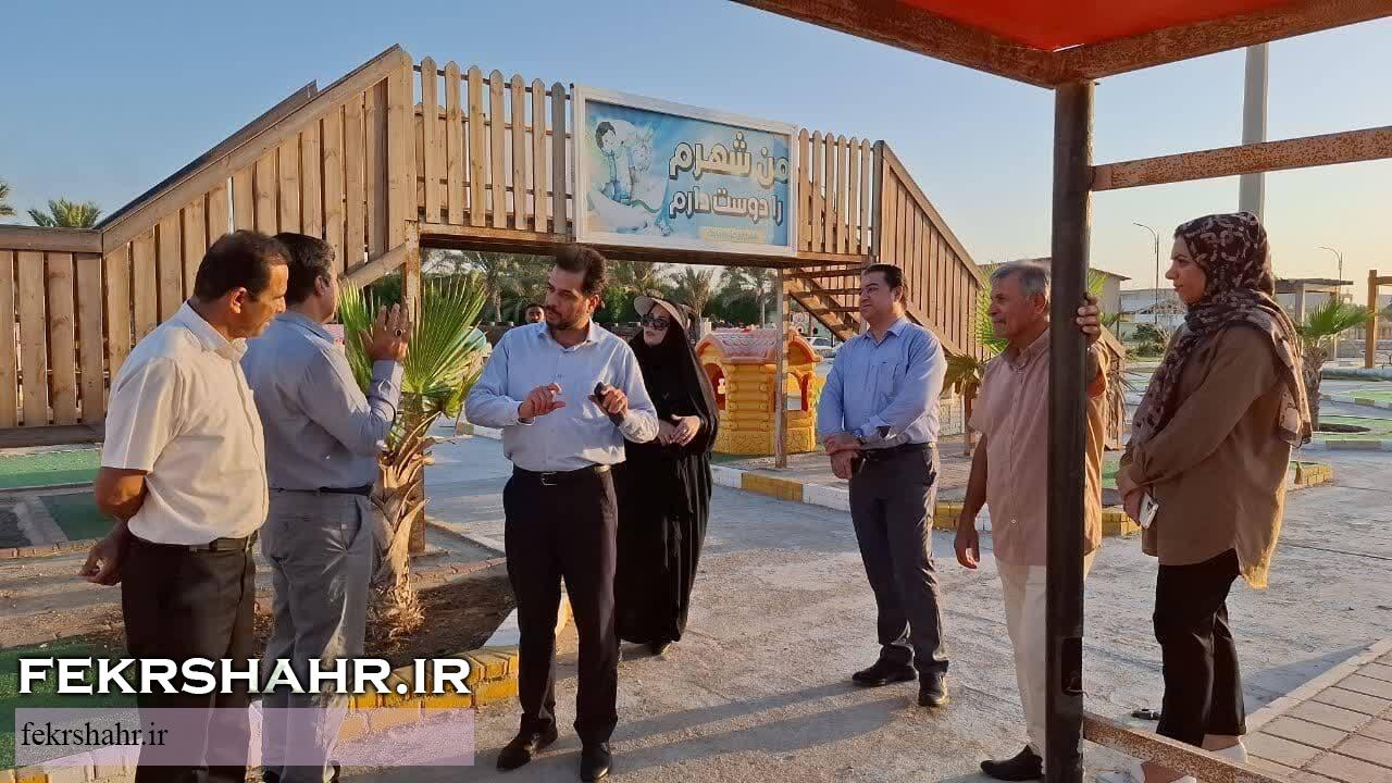 تصمیمات میدانی شهردار خارگ با هدف بهسازی و رونق پارک‌های شهری