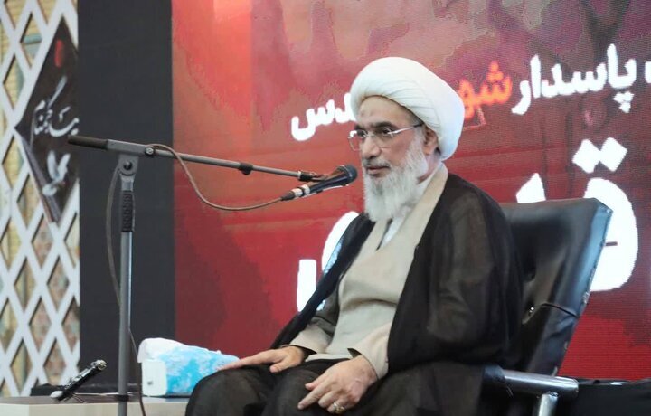 برگزاری مراسم بزرگداشت شهید حمله رژیم صهیونی در دشتی + تصاویر