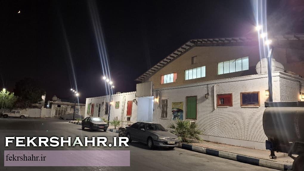 افتتاح پروژه تکمیل روشنایی میدان معلم