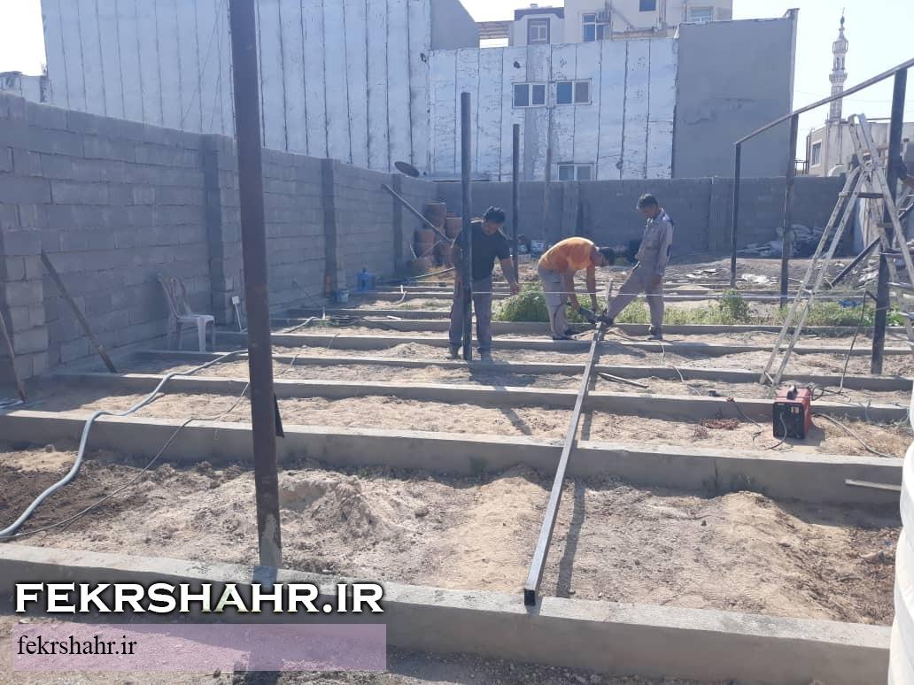 آماده‌سازی و تجهیز نهالستان شهرداری خارگ جهت کاشت گل‌های فصلی