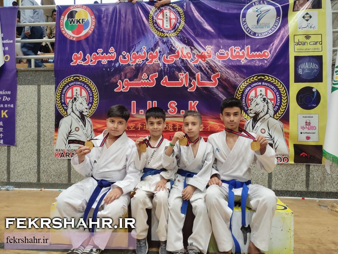 طلایه‌داران کاراته خارک بر قله افتخار کشور ایستادند + تصاویر