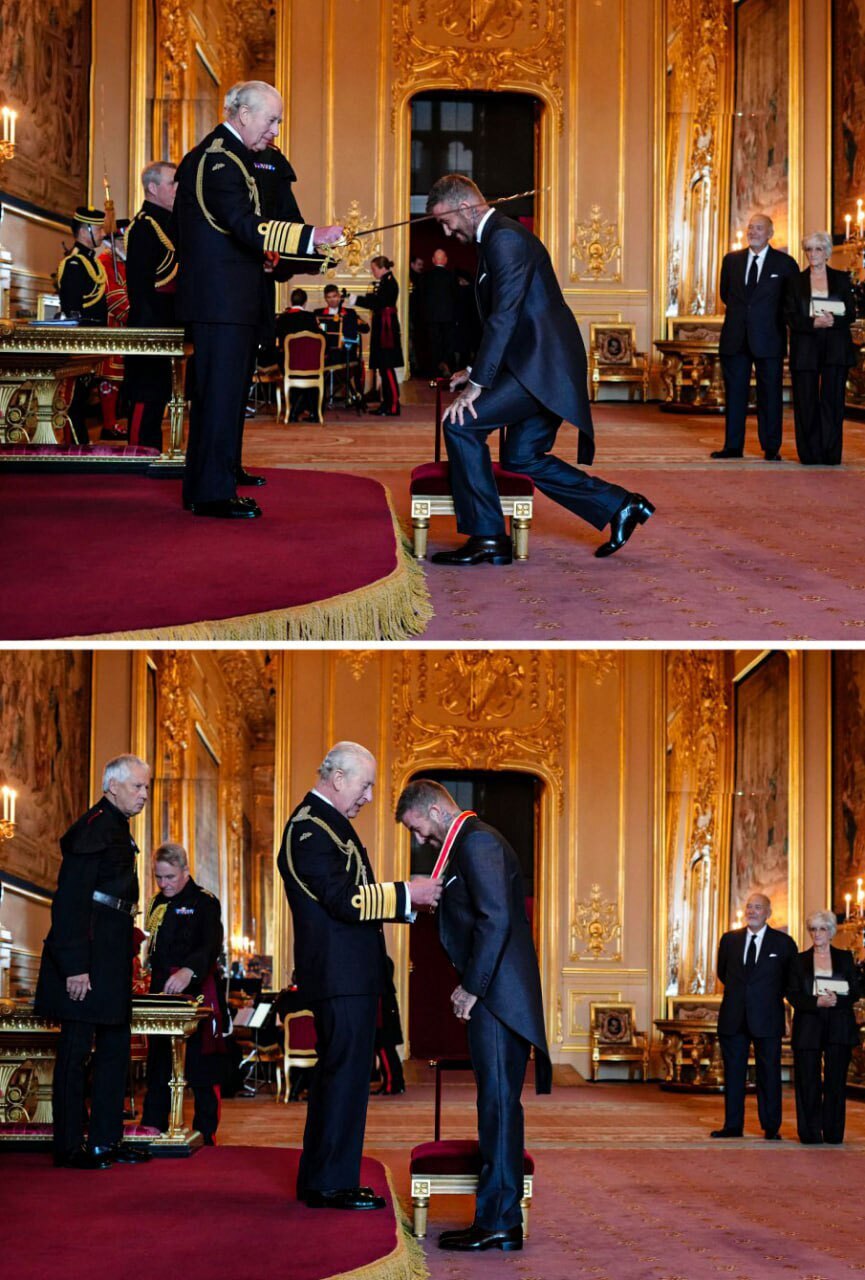 دیوید بکهام، شوالیه شد + عکس و فیلم دیوید بکهام، شوالیه شد + عکس و فیلم