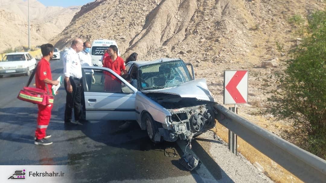 دو حادثه رانندگی امروز در دشتستان با ۱۱ مصوم + عکس