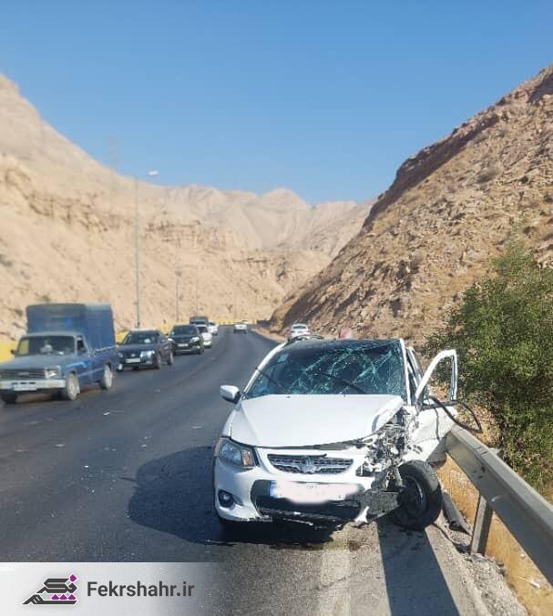 دو حادثه رانندگی امروز در دشتستان با ۱۱ مصوم + عکس