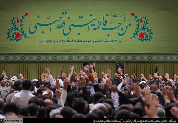 رهبری: مداحان، هیأتها را به کانون پایبندی به ارزشهای انقلاب تبدیل کنند/ مشکل گرد و غبار خوزستان از جمله کوچکترین مشکلات است و کمبودها و مشکلات در سراسر کشور زیاد است، اما کشور در حال حرکت، تلاش و پیشرفت است رهبری: مداحان، هیأتها را به کانون پایبندی به ارزشهای انقلاب تبدیل کنند/ مشکل گرد و غبار خوزستان از جمله کوچکترین مشکلات است و کمبودها و مشکلات در سراسر کشور زیاد است، اما کشور در حال حرکت، تلاش و پیشرفت است