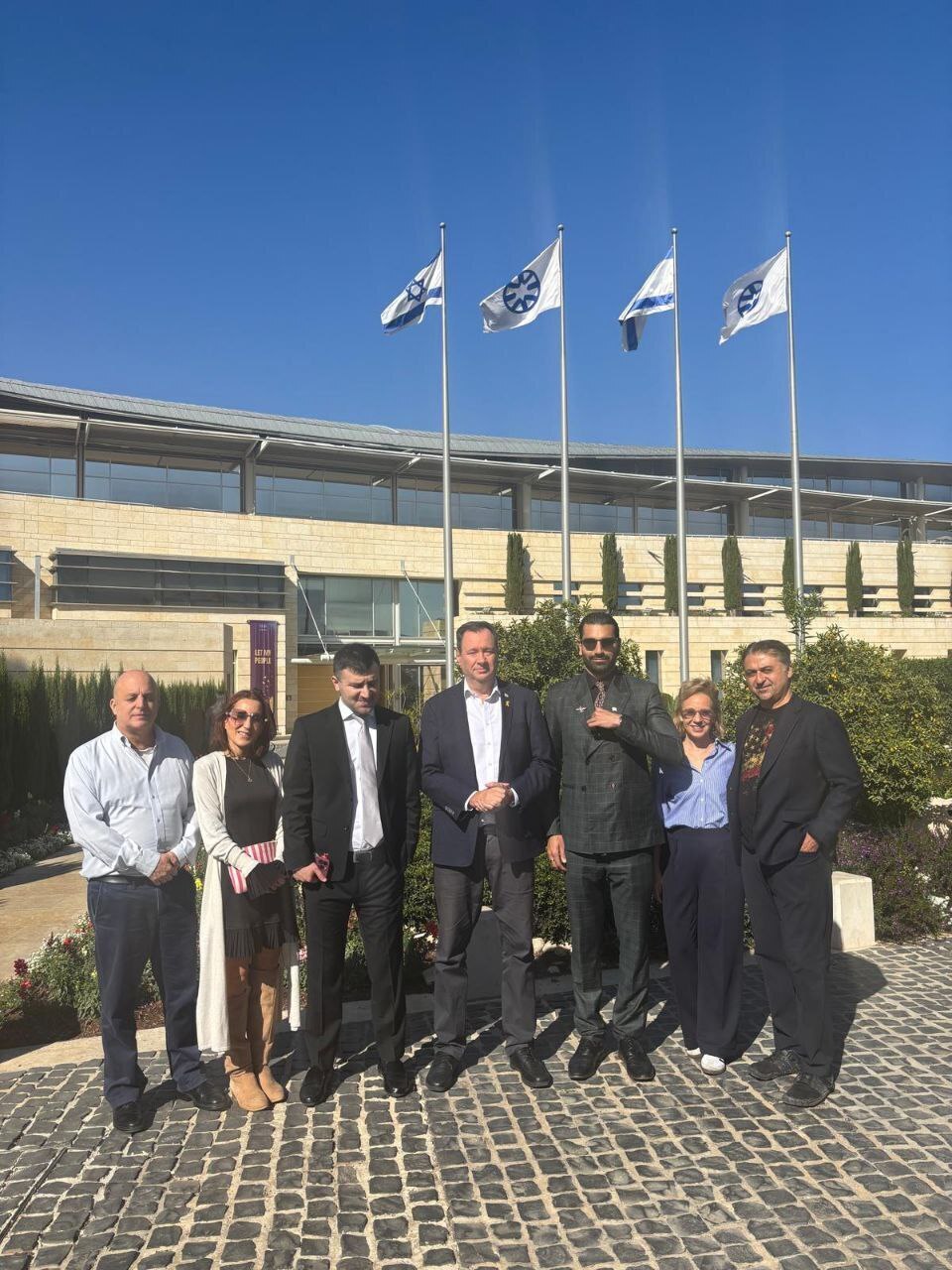 عکس / سفر کاترین شکدم به اسراییل و بازدید او از وزارت خارجه اسرائیل