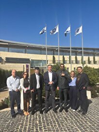 عکس / سفر کاترین شکدم به اسراییل و بازدید او از وزارت خارجه اسرائیل