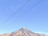 عکس/ دماوند بی‌برف شد